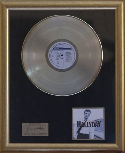 Disque D'or Johnny Hallyday Rock 'n' Roll Attitude