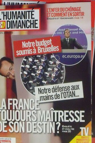 L'humanité Dimanche 363 La France Toujours Maîtresse De Son Destin?