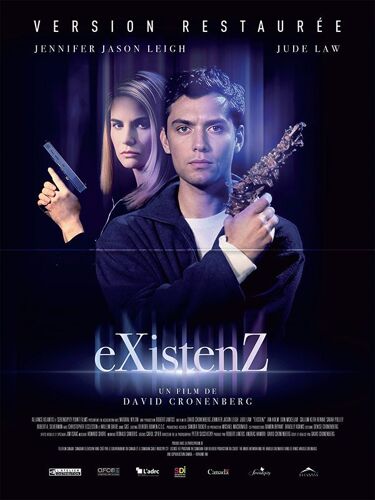 Existenz - Véritable Affiche De Cinéma Pliée - Format 40x60 Cm - De David Cronenberg Avec Jennifer Jason Leigh, Jude Law, Ian Holm, Willem Dafoe - 1999 Ressortie 2024