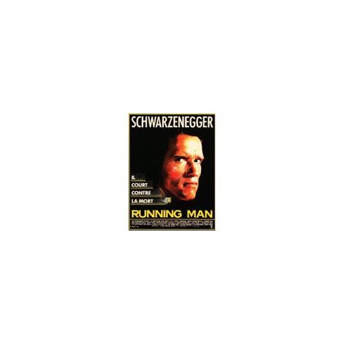Running Man - Paul Michael Glaser - Arnold Schwarzenegger - Affiche De Cinéma Pliée 120x160 Cm