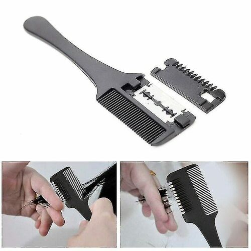 Hair Razor Comb Blades Inside Cutting Thinning Barbers Hairdressing Tool
