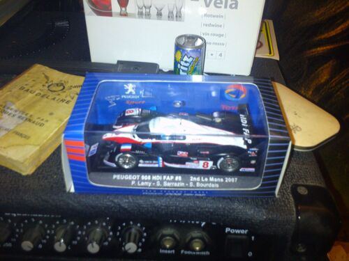Voiture Miniature Norev Peugeot 908 Hdi Fap #8 2nd Le Mans 2007 P.Lamy-S, Sarrazin-S, Bourdais-Norev