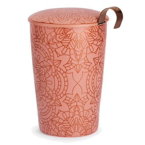 Tasse En Porcelaine À Double Paroi Avec Infuseur - Mandala Power