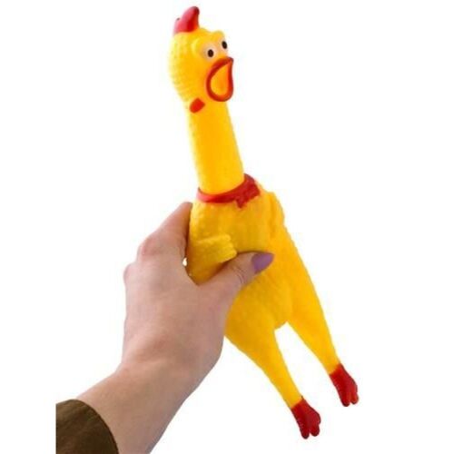 Jouet Pour Chien Poulet En Caoutchouc Couinant Amusant Mordant Lavable 30cm
