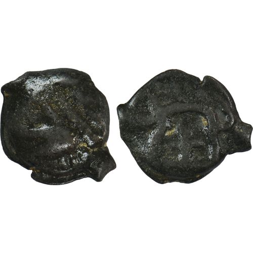 Gaule - Leuques - Potin À La Tête D'indien - Lys Sous Le Sanglier - Lt.9078 - 1er Siècle Av. Jc - 21-258