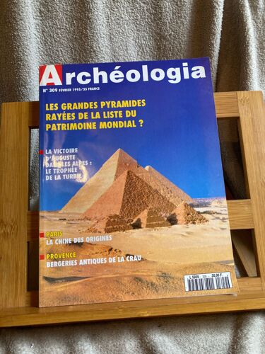 Archeologia Numéro 309 Février 1995 Pyramides Chine Bergeries Auguste