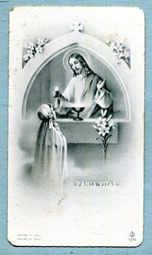 Image Pieuse - Souvenir De Communion Solennelle - " Panis Vitae " - Mai 1957