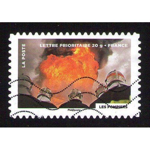 Timbre Oblitéré Used Stamp Fête Du Timbre 2012 Le Timbre Fête Le Feu Les Pompiers France 2012