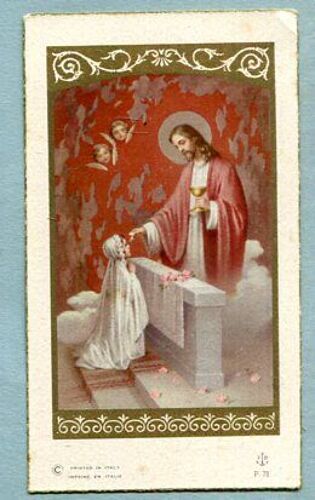 Image Pieuse - Souvenir De Communion Solennelle - Mai 1957