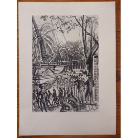 Repro D'eau-Forte De Pierre Noël" Marché D'esclaves".