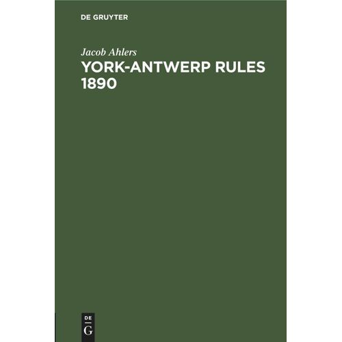 York-Antwerp Rules 1890