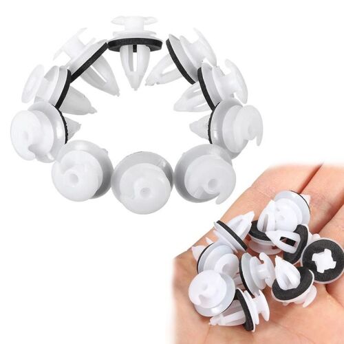 Fixations De Porte De Voiture En Plastique Blanc, 50 Pièces, Pour Toyota Lexus, Avec Moulage De Bague D'étanchéité Et Clips De Doublure De Démarrage 3 Mm