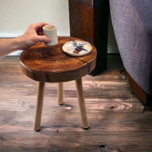 Pattit Table Bois Et Résine Epoxy 
