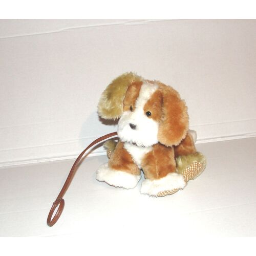 Mon Petit Chien En Laisse Peluche 18cm