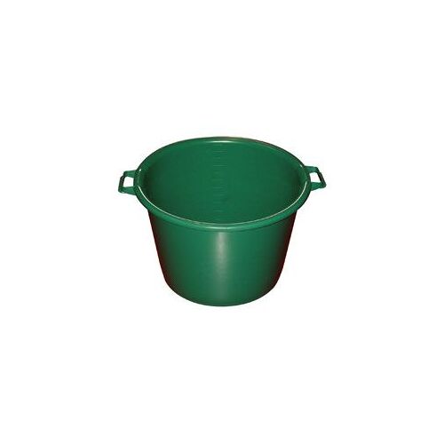 ALUMINIUM ET PLASTIQ BAQUET ROND 75L D62 H39 RENF.VERT B75