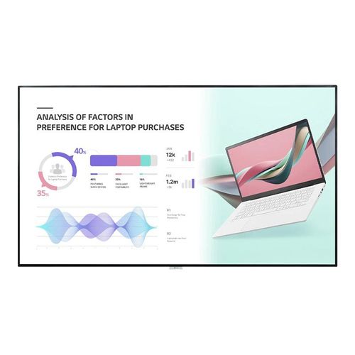 LG 98UH5J-H - Classe de diagonale 98" UH5J-H Series écran LCD rétro-éclairé par LED - signalisation numérique avec Pro:Idiom intégré - webOS - 4K UHD (2160p) 3840 x 2160 - Direct LED - noir