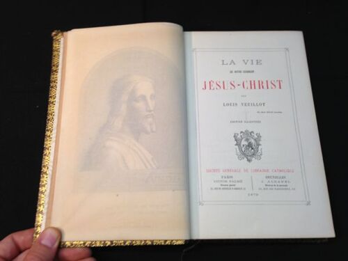 La Vie Jesus Christ Louis Veuilot Edition Illustree Typographie Edmond Monnoyer  Pris Bruxelles