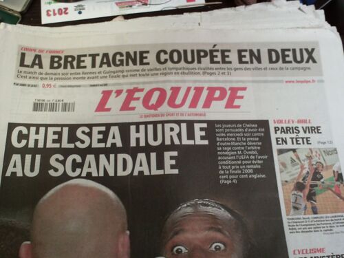 L'equipe "Chelsea Hurle Au Scandale" 20027