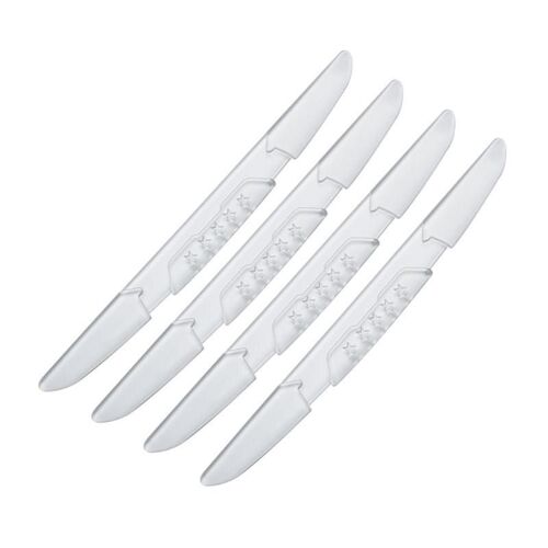 Lot De 4 Bâtons Anti-Rayures Décoratifs, Bande Anti-Collision Pour Porte De Voiture, Miroir De Voiture, Corps De Bande Transparent