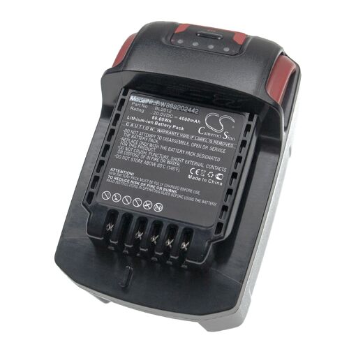 vhbw Batterie compatible avec Ingersoll Rand IQV20, D5140, IRC-W7150-K1, IRC-W7150, IRC-R3150-K2 outil électrique (4000 mAh, Li-ion, 20 V)