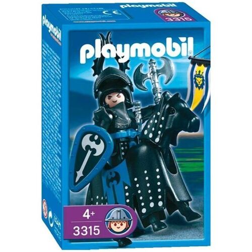 Playmobil - Figurines Chevaliers Noir Occasion | Univers Western Et Médiéval