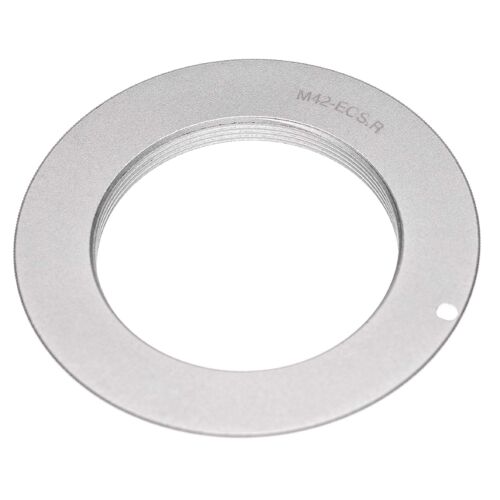 vhbw Bague d'adaptation compatible avec Canon EOS R, EOS RP - Monture RF vers objectifs M42 argenté
