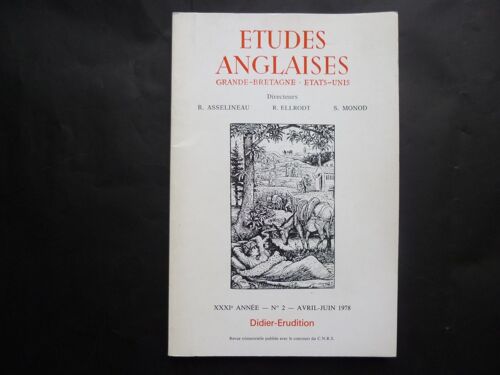 Etudes Anglaises - Grande Bretagne . Etats-Unis - Avril Juin 1978  - N° 2