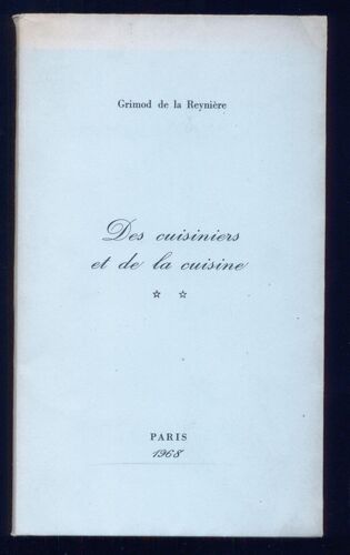 Des Cuisiniers Et De La Cuisine