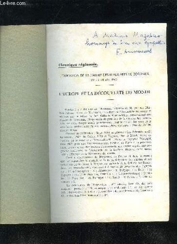 L'europe Et La Decouverte Du Monde - Revue Historique De Bordeaux Et Du Departement De La Gironde