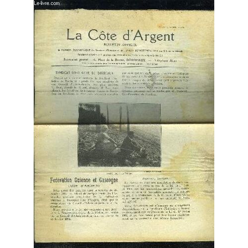 La Cote D'argent - 1ere Serie - Bulletin Officiel N° 7