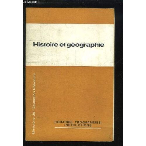 Histoire Et Géographie.