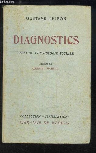 Diagnostics. Essai De Physiologie Sociale.