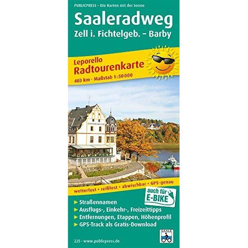 Saaleradweg, Zell Im Fichtelgebirge - Barby 1:50 000