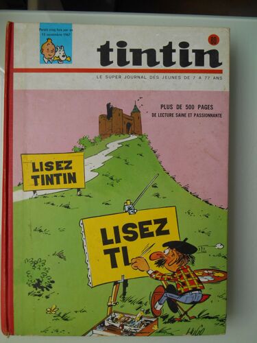 Tintin N° 80 Le Super Journal Des Jeunes De Novembre 1967 Edition Belge
