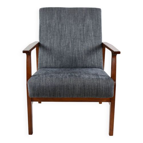 Fauteuil Club Noir Vintage Des Annes 1970 Noir