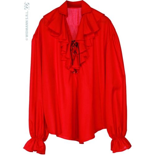 Chemise Époque Femme De Pirate Rouge