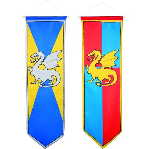 Oriflamme De Chevaliers Et Dragons