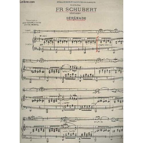Serenade - N°1124-1144 - Piano/Violon/Violoncelle.