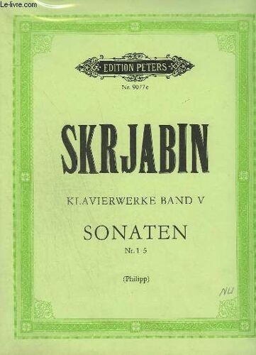 Klavierwerke Band V - Sonaten N°1-5.