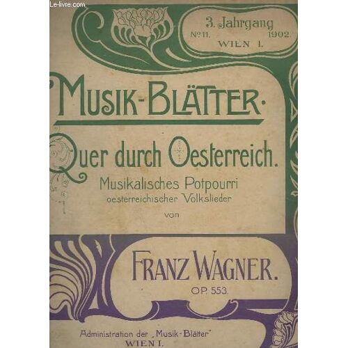 Quer Durch Oesterreich - N°11 - Op.553 - Pour Piano.