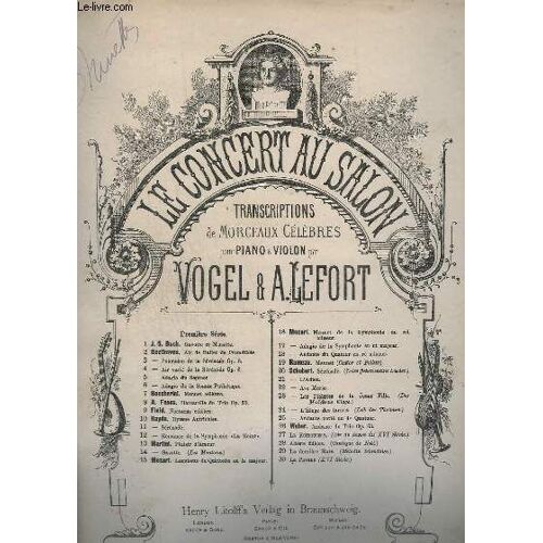 Serenade Du Xvii° Quatuor - Pour Violon Et Piano.