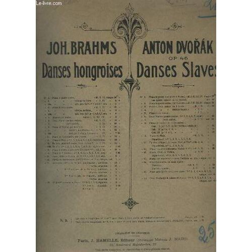 Danses Slaves - Op.46 -N° 3 : Pour Piano - Cahier 1.