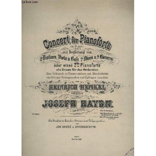 Concert Fur Pianoforte (In D Dur) - Op.21.