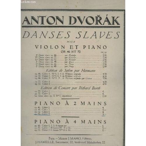 Danses Slaves - Pour Piano A Deux Mains - Op.72 - Cahier 2 (13 - 16).