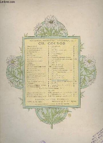 Ce Qu'il Faut A Mon Ame - Piano Ou Orgue + Chant.