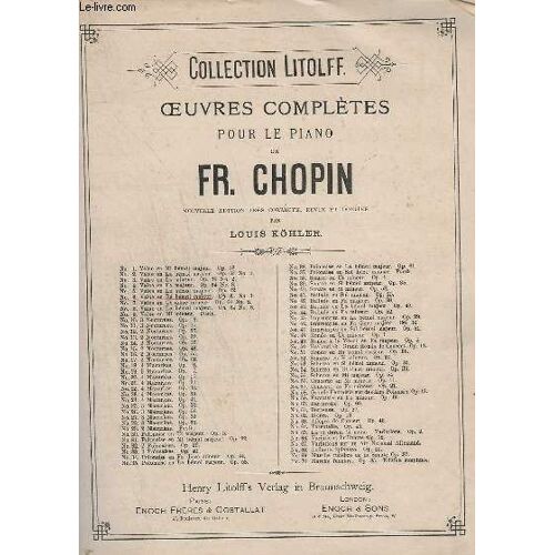 Oeuvres Pour Le Piano - N°6 : Valse En Re Bemol Majeur - Op.64 N°1.