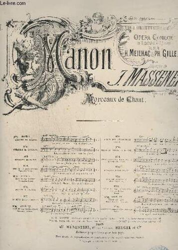 Manon - N° 11 : Epouse Quelque Brave Fille ! - Piano.