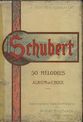 50 Melodies - Album De Choix - Pour Chant Et Piano.
