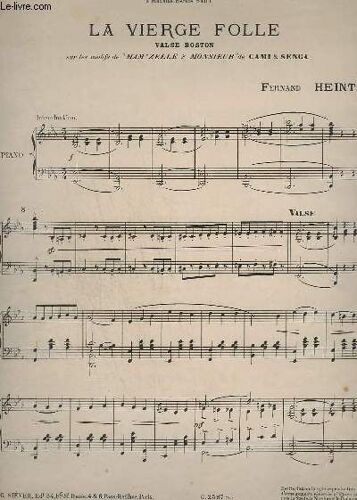 La Vierge Folle - Pour Piano.