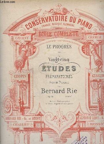 25 Etudes Preparatoires Pour Piano + 25 Etudes Pour Piano : L'independance Des Doigts Incomplet Manque 24 Et 25° Etudes.- Op.35+36.